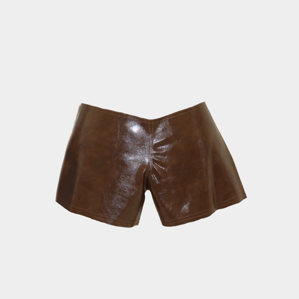 
                  
                    LEATHER MINI SHORTS
                  
                