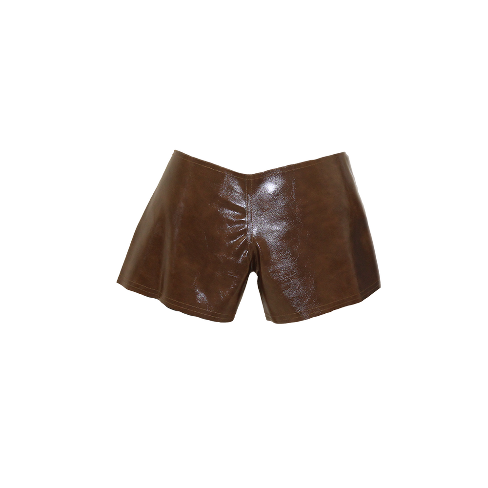 
                  
                    LEATHER MINI SHORTS
                  
                